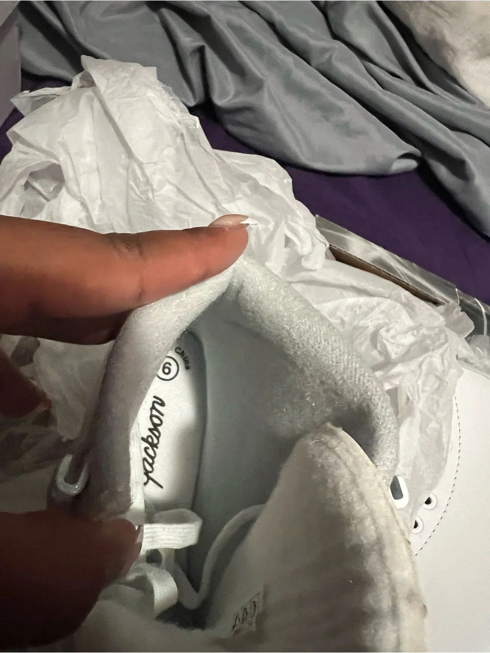 Jackson 200 Figure Ice Skates White Lace Size 6 for Ice Skating Women's Skates
